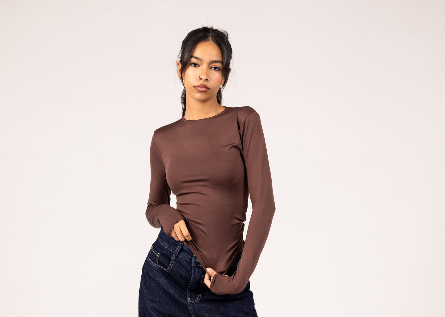 Round Neck Long Sleeve Basic