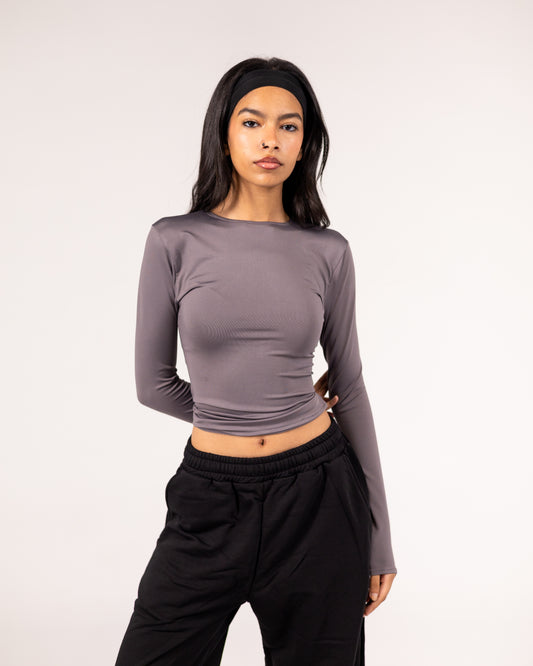 Round Neck Long Sleeve Basic