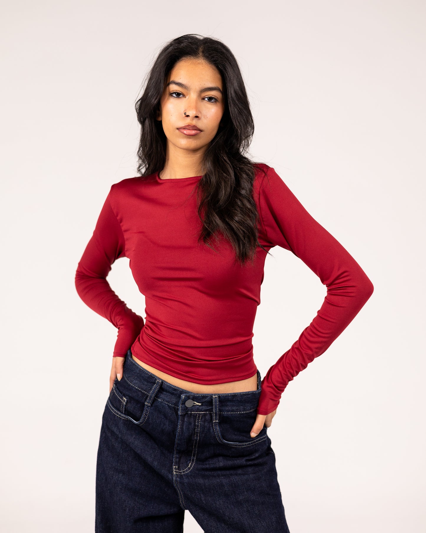 Round Neck Long Sleeve Basic